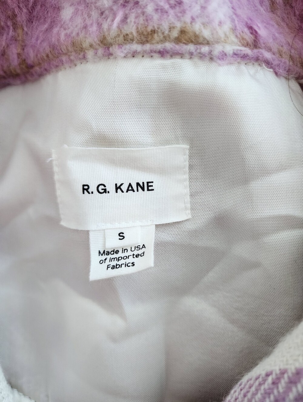 R.G. KANE PLAID PINK FRONT BUTTON LONG SLEEVE SHIRT WOMENS SIZE SMALL - Picture 5 of 15